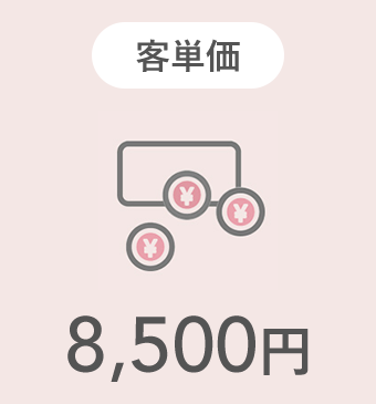 客単価 8,500円